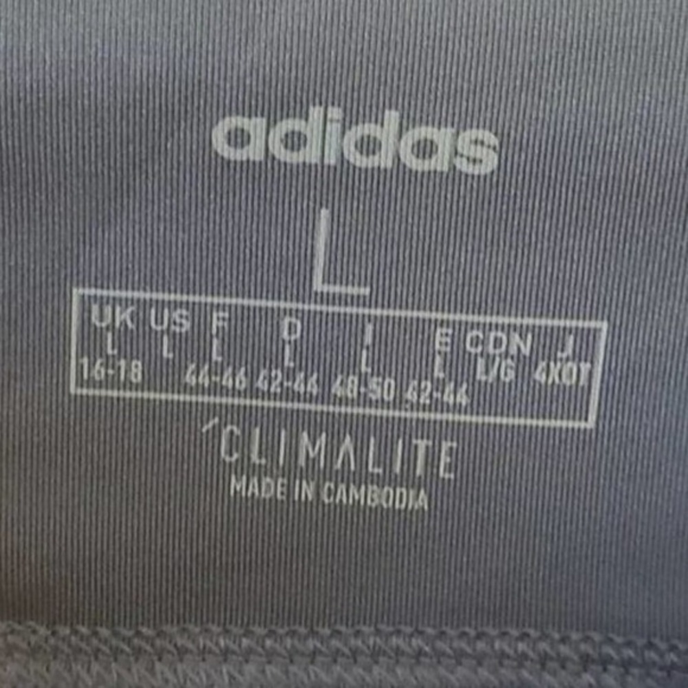 Adidas Womens D2M Colorblock 7/8 Leggings Tech Indigo Pink FM0610 Size L NEW - Picture 7 of 11